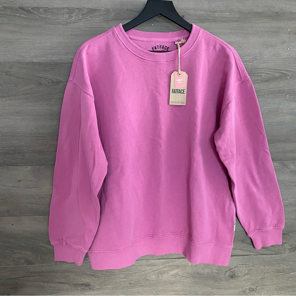 Fatface Georgia Crew Sweatshirt Berry Pink